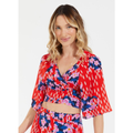 Imagem da oferta Blusa Transpasse Estampada Bules