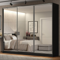 Imagem da oferta Guarda-roupa Casal 100% Mdf Madesa Royale 3 Portas de Correr com Espelho
