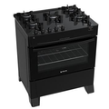 Imagem da oferta Fogão 5 Bocas à Gás Atlas Mônaco Top Glass Mesa de Vidro Preto Bivolt