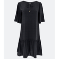 Imagem da oferta Vestido Curto em Flamê com Textura e Amarração no Decote