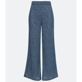 Imagem da oferta Calça Pantalona em Malha Texturizada Metalizada