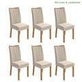 Imagem da oferta Conjunto com 6 Cadeiras para Sala de Jantar Apogeu