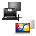 Imagem da oferta Notebook ASUS TUF Gaming F16 FX607VU-RL008 Mecha Gray + Notebook ASUS Vivobook Go 15 E1504GA-NJ438