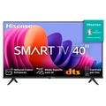 Imagem da oferta Smart TV 40\" Hisense Full HD DLED A4N com sistema operacional VIDAA Modo Game Dolby Audio Depth Enhancer e Modo AI Espo