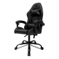 Imagem da oferta Cadeira de escritório TGT Heron TGT-HR gamer preta com estofado de couro sintético