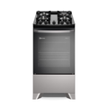 Imagem da oferta Fogão 4 Bocas Electrolux Prata Efficient com Mesa de Vidro Tripla Chama e Vapor Bake (FE4GS) Bivolt