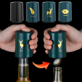 Imagem da oferta Abridor de garrafas de cerveja automático magnético criativo tampa de prensa de cozinha abridor de garrafas de aço