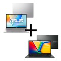 Imagem da oferta Kit Notebooks Asus Vivobook S14 i5-13420H 16GB SSD 512GB W11 S3407VA-LY044W + Vivobook Go 15 Ryzen 3-7320U 4GB SSD 128GB KeepOS E1504FA-NJ1291