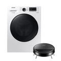 Imagem da oferta Kit Lava E Seca Wd11A Ecobubble Branca 11/7Kg 220V E Aspirador Robô 2 Em 1 Com Wi-Fi Vr5000