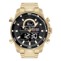 Imagem da oferta Relógio Technos Digitech Com Caixa E Pulseira De Aço Em Banh Cor da correia Dourado Cor do bisel Dourado Cor do fundo