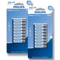 Imagem da oferta Pilha Alcalina AAA Philips Palito kit 32 unidades