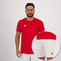 Imagem da oferta Kit de Uniforme Umbro TWR Vermelho e Branco