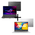 Imagem da oferta Kit Notebooks Gamer ROG Strix G16 i9 13980HX 32GB SSD 1TB W11 G614JI-N4440W + Vivobook 15 Ryzen 7-7730U 16GB SSD 1TB KeepOS M1502YA-NJ493