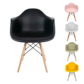 Imagem da oferta Cadeira Eames Com Braço Arm DSW Base em Madeira Sala Jantar