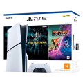 Imagem da oferta Console PlayStation 5 Midia Fisica Slim Branco 1TB Returnal e Ratchet e Clank Controle Sem Fio Dualsense Branco