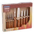 Imagem da oferta Kit Churrasco Tramontina 10 Peças Inox Cabo Madeira 22399037