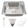 Imagem da oferta Cuba Pia Gourmet Luxo Prizi Aço Inox 304 43x57cm Kit Complet