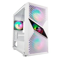 Imagem da oferta Gabinete Gamer ONE POWER Fractal Mid Tower M-ATX Lateral em Vidro Temperado Branco - CC-201W