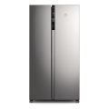 Imagem da oferta Geladeira Electrolux Frost Free Inverter 435L Efficient com AutoSense Side by Side cor Inox Look (IS4S)