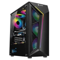 Imagem da oferta Gabinete Gamer Hayom GB1713 Mid Tower LED RGB ATX Lateral em Vidro Temperado 4x Cooler Fan RGB Preto - GB.17.10.13