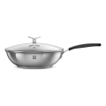 Imagem da oferta Panela Wok Antiaderente Design 28Cm Inox Preto Electrolux