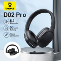 Imagem da oferta Baseus d02 pro sem fio bluetooth fones de ouvido estéreo alta fidelidade dobrável esporte com cabo áudio para iphone