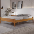 Imagem da oferta Cama Casal 140cm Turca Slim Em Madeira Maciça Eb