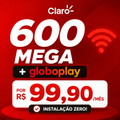 Imagem da oferta Claro Fibra 600 Mega por R$ 99,90/mês + Globoplay