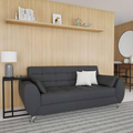 Imagem da oferta Sofá 3 Lugares Gisele Suede Cinza