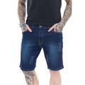 Imagem da oferta Bermuda Jeans Masculina Mega Premium Blue Dark