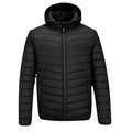 Imagem da oferta Jaqueta Puffer Bobojaco Masculina Casaco Corta Vento Acolchoada Impermeável Bolsos Capuz Removível
