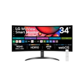 Imagem da oferta Monitor Curvo LG MyView Smart 34SR60QC-B 34" WQuadHD WebOS ThinQ Home Air Play USB e HDMI Bluetooth Preto - 34SR60QC-B.A