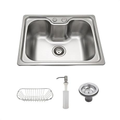 Imagem da oferta Cuba Pia Cozinha Tubrax Gourmet Aço Inox Luxo Com Acessórios