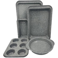 Imagem da oferta CONJUNTO DE ASSADEIRAS OSTER EM AÇO CARBONO COM REVESTIMENTO ANTIADERENTE DARTMORE - 5 PEÇAS
