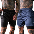 Imagem da oferta Kit 2 Shorts 2 Em 1 Masculino Dryfit Academia