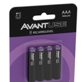 Imagem da oferta Kit 4 Pilhas AAA Palito Recarregáveis 1000mah 1.2v Avant Use