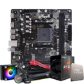 Imagem da oferta Kit Upgrade Ryzen 7 5700X3D Placa Mãe Biostar A520MT Water Cooler 120mm Memória 16GB DDR4