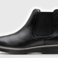 Imagem da oferta Bota de Couro Chelsea Democrata Recortes Preta