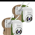 Imagem da oferta Kit 2 Câmeras Segurança Ip Interna Externa Wifi iCSee Infravermelho Prova DÁgua - HW