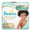 Imagem da oferta Fraldas Descartáveis Premium Care Tamanho XXG Com 56 Unidades Pampers