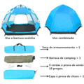 Imagem da oferta Barraca de Camping Automática com 2 Portas e 4 Janelas - JOYFOX