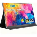 Imagem da oferta Yodoit Monitor Portátil 156" 1080P 100% SRGB FHD Tela com Porta USB Tipo C HDMI com Capa Inteligente Compatível com La