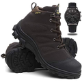 Imagem da oferta Coturno Masculino Adventure Bota Trilha + Relógio - Café/40