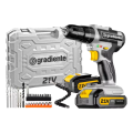Imagem da oferta Furadeira Parafusadeira Gradiente Bateria 21v Profissional - GPB21VX