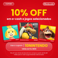 Imagem da oferta 10% OFF em e-CASH e jogos selecionados!