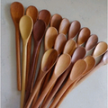 Imagem da oferta KIT C/10 COLHER DE PAU COLHER DE MADEIRA PARA COZINHA E USO DOMÉSTICO PEGAR TEMPERO