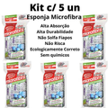 Imagem da oferta Kit com 5 Esponjas Microfibra para Limpar Telas Sensíveis Celulares Tvs notebooks Sem Riscar