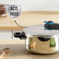 Imagem da oferta Panela De Pressão Rochedo Inox Trendy 4 litros Fechamento Externo