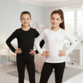 Imagem da oferta Kit 2 Blusas Térmicas Infantil Manga Longa Flanelada Escolar