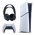 Imagem da oferta Kit PS5 Slim Digital 1TB c/Returnal + Ratchet & Clank + Headset Pulse 3D Midnight Black Sony - Webfone